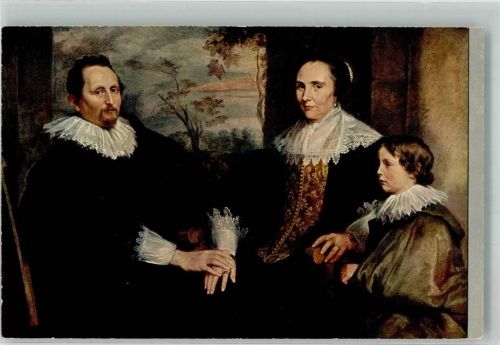 Kassel sign. Van Dyck Sebastian Leerse mit Frau und Kind Verlag Römmler & Jonas 328