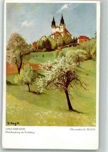 Linz sign. Hayd, K. Pöstlingberg im Frühling