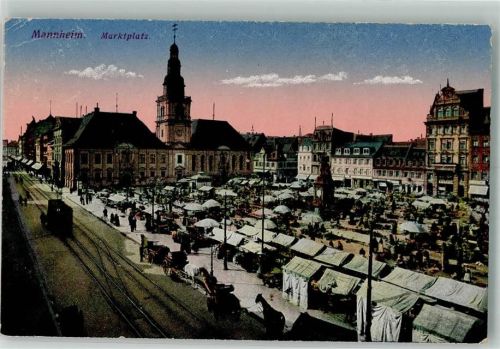 Mannheim 1918 Marktszene