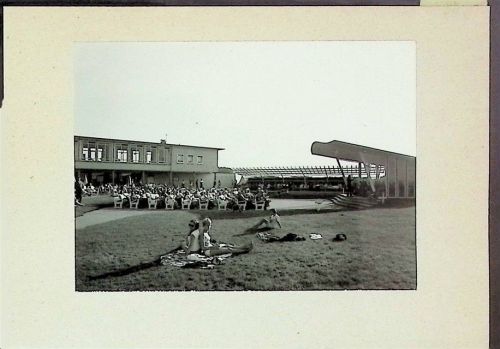 Döse Foto montiert auf Karton Strandhaus Musikpavillon