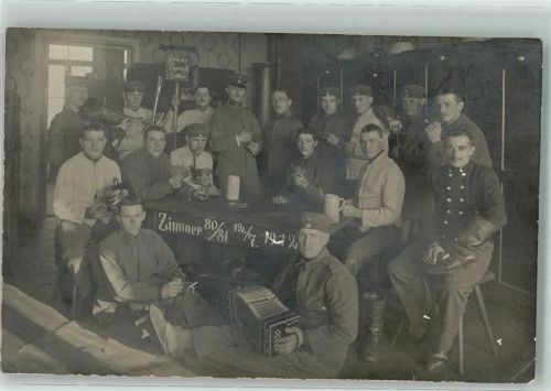 Cham 1912 Uniform Gruppenfoto Ort handschriftlich