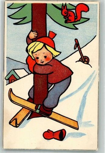 Humor Skifahrer beschnitten