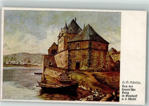 Kobern-Gondorf sign. Schulze, H.R. Leyen´sche Brug