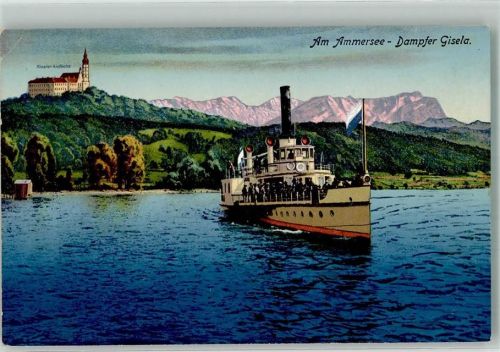 Andechs 1918 Raddampfer Gisela auf dem Ammersee Verlag Zieher, Ottmar 4691