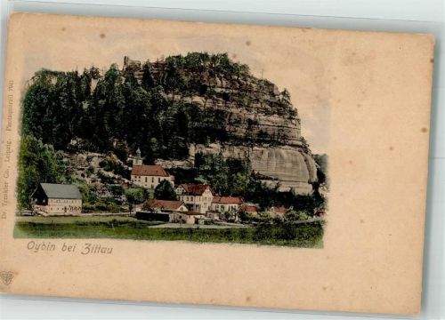 Kurort Oybin Panorama des Ortes mit Ev. Kirche und Berg Oybin Verlag Dr. Trenkler Co. 7941