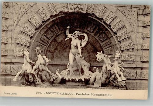 Monte Carlo 1926 Denkmal Fontaine Monumentale
