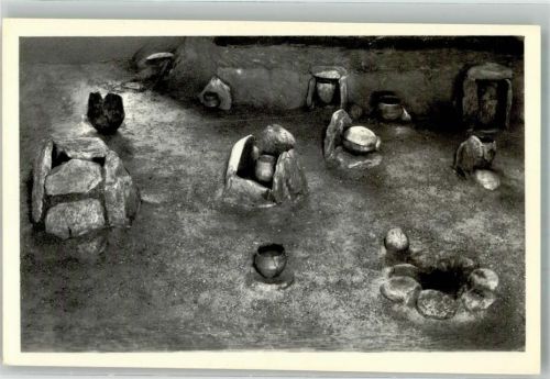 Tesperhude Modell eines Urnenflachgräberfeldes aus der jüngeren Bronzezeit im Schleswig-Holsteinischem Landesmuseum Schloss Gottorp