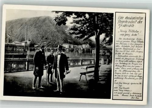 Bad Ems Denkwürdige Begebenheit der Geschichte Graf Lehndorff Graf Benedetti 13.7.1870