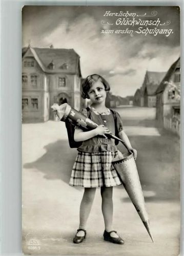 Glückwunsch Mädchen Ranzen Schultüte R. u. K.L. 6286/3