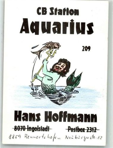 Rennertshofen CB-Station Aquarius Neptun mit Fisch auf dem Dreizack