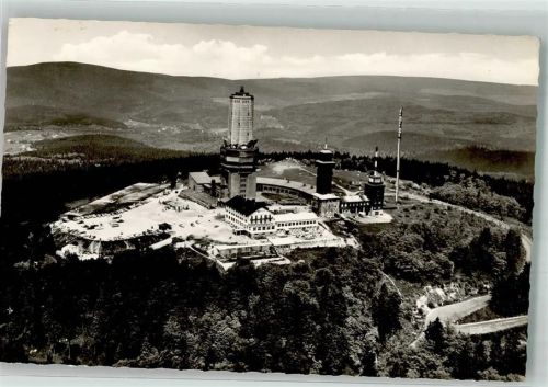Feldberg Fliegeraufnahme Gr. Feldberg m. Fernseh- u. U.K.W. Sender Hüttenstempel