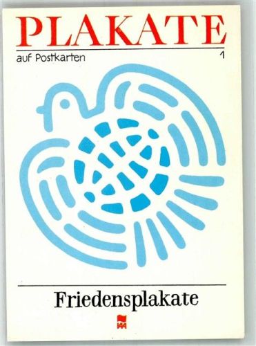 Plakate auf Postkarten Friedenstaube DDR