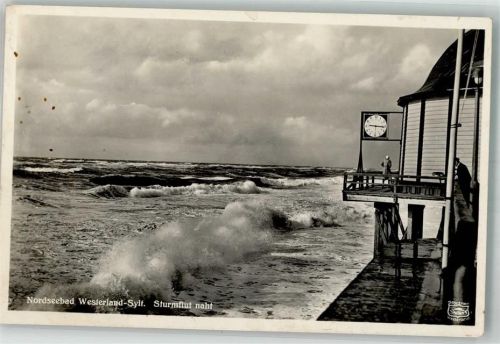 Westerland Sturmflut