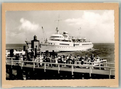 Cuxhaven Foto montiert auf Karton MS Bunte Kuh Alte Liebe
