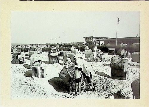 Döse Foto montiert auf Karton Strandhaus Strand