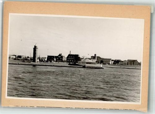 Cuxhaven Foto montiert auf Karton Leuchtturm Seepavillon