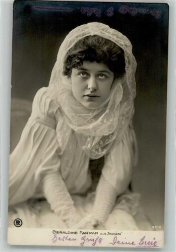 1905 Portrait der Geraldine Farrar als Traviata Rotophot 9916