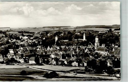 Biberach Panorama der Stadt mit St. Martin Kirche Weißer Turm und Gigelturm