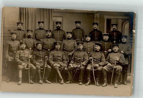Ludwigsburg 1915 Uniform Gruppenfoto Feldpost WK I Postamt Nr. 1