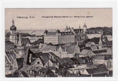 Altenburg Altenburg mit Herzoglichem Residenz - Schloß vom Nikolai - Turm gesehen ungelaufen Gute Erhaltung.