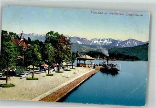 Pörtschach Dampfschiff Werzerstrand