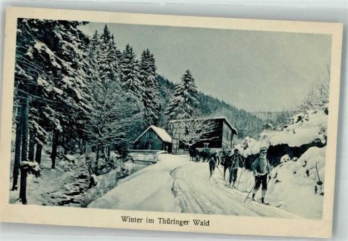 Winter im Thüringer Wald Skiwanderer