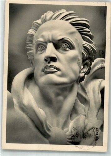 1942 Skulptur Der Wächter Film-Foto-Verlag Nr. 40 Maschinenstempel