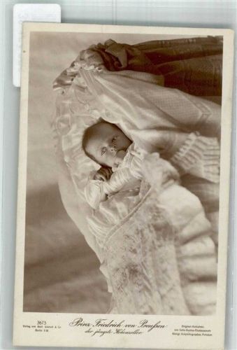 Prinz Friedrich von Preußen als Baby Fotograf Selle-Kuntze-Niederastroth Verlag Gustav Liersch & Co. 3673 Informationskarte