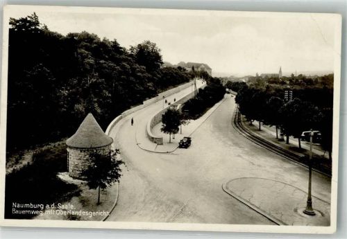 Naumburg 1929 Oberlandes- Gericht Bauernweg Auto