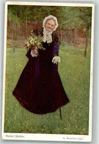 1917 sign. Karpellus A. Meine Mutter B.K.W.I. Nr. 1168