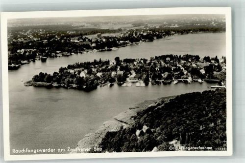 Rauchfangswerder 1939 Fliegeraufnahme des Ortes am Zeuthener See