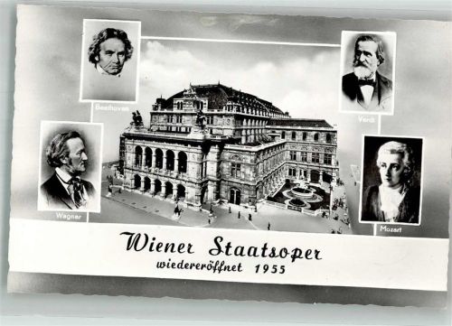 Wien Wiener Staatsoper Portraits von Beethoven Wagner Verdi und Mozart