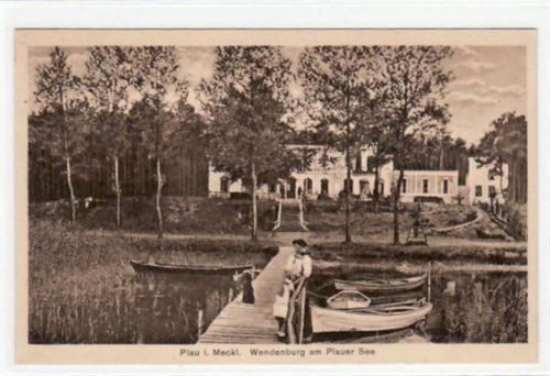 Plau Plau i. Meckl. mit Wendenburg am Plauer See. Karte beschrieben. Top Erhaltung.