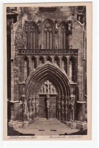 Mühlhausen Mühlhausen mit Südportal der Marienkirche ungelaufen Gute Erhaltung.