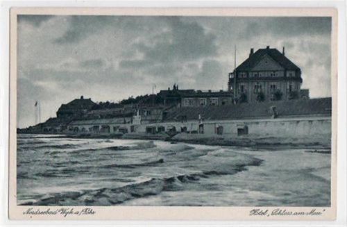 Wyk Wyk a. Föhr mit Hotel " Schloss am Meer " ungelaufen Gute Erhaltung.
