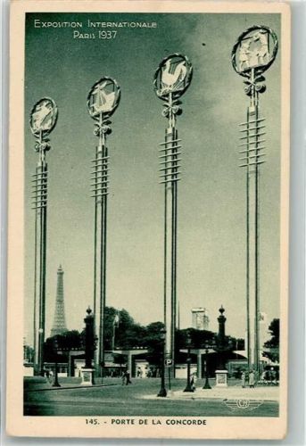 Paris 1937 Exposition Internationale Porte de la Concorde Architekt Paul Bigot