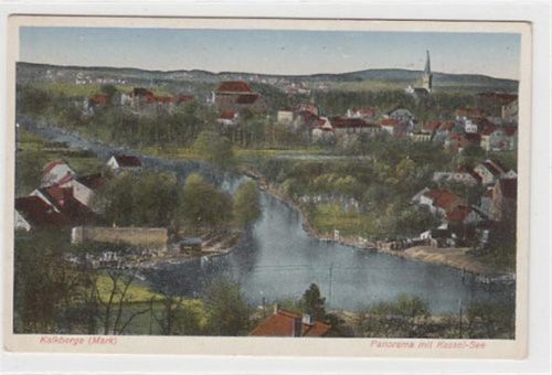 Kalkberge ( Mark ). ein Panorama mit Kessel - See ungelaufen Gute Erhaltung.