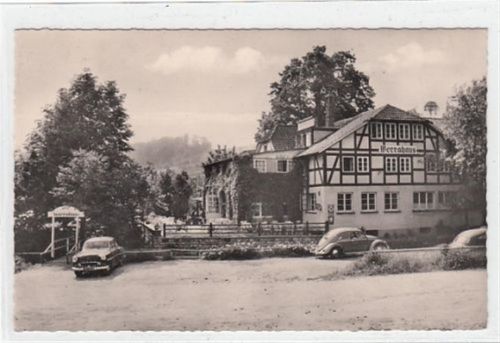 Hotel Werrahaus bei Hann. Münden gelaufen, 1956. Gute Erhaltung.
