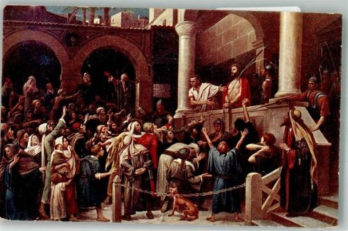 sign. Munkacsy Mihaly Ecce Homo Rotophot Nr. 412