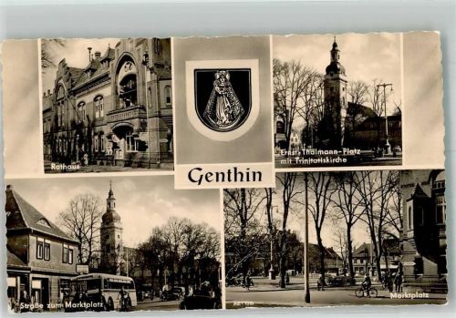 Genthin Marktplatz Rathaus