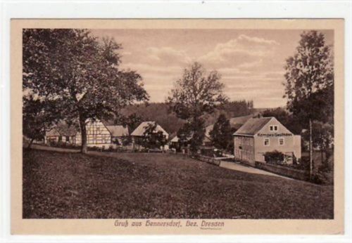 Hennersdorf mit Kempes Gasthaus ungelaufen Gute Erhaltung.