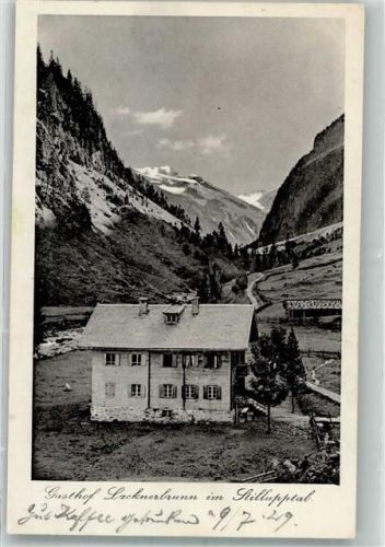 Mayrhofen 1929 Gasthaus Lacknerbrunn