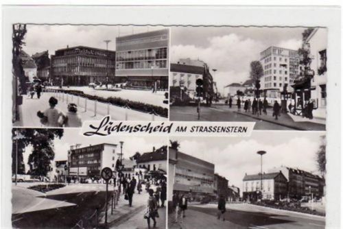 Lüdenscheid Lüdenscheid mit 4 Abbildungen am Straßenstern gelaufen von 1967, Marke entfernt. Gute Erhaltung.