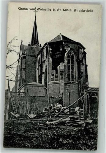 Saint-Mihiel Feldpost WK I 3.Bayr.Armee Korps Kirche Woinville