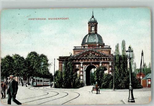 Amsterdam 1908 Muiderpoort Straßenbahn