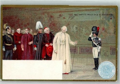 Vatikanstadt Der Papst im Konstantinsaal