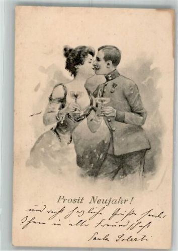 Österreichischer Landser küsst zu Neujahr seine Liebste B.K.W.I.
