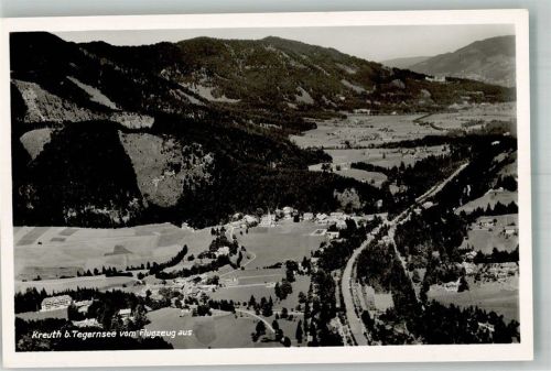 Kreuth 1938 Fliegeraufnahme des Ortes am Tegernsee