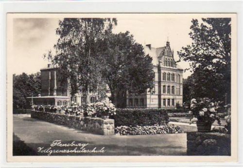 Flensburg Flensburg mit Zollgrenzschutzschule gelaufen, 1956. Leichter Stempeldurchdruck, sonst gut erhalten