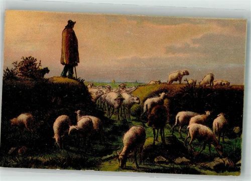 sign. Millet Der Schafhirte mit seiner Herde S.V.D. No. 622